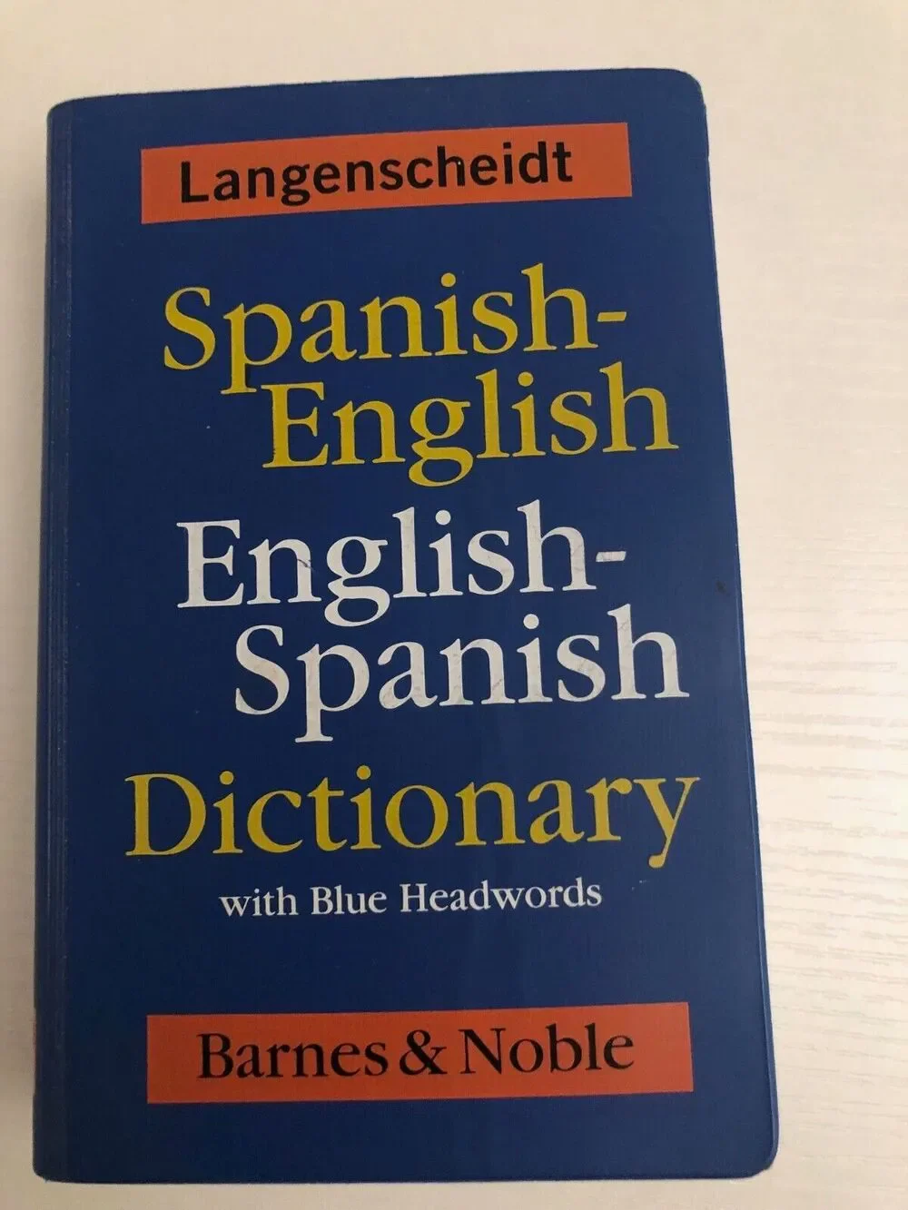 Langenscheidt Spanish English Dictionary 2003 Barnes And Noble‎ Edition